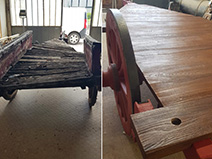 Restauro carro antico in legno VN Restauri Restauro carro antico in legno prima e dopo
